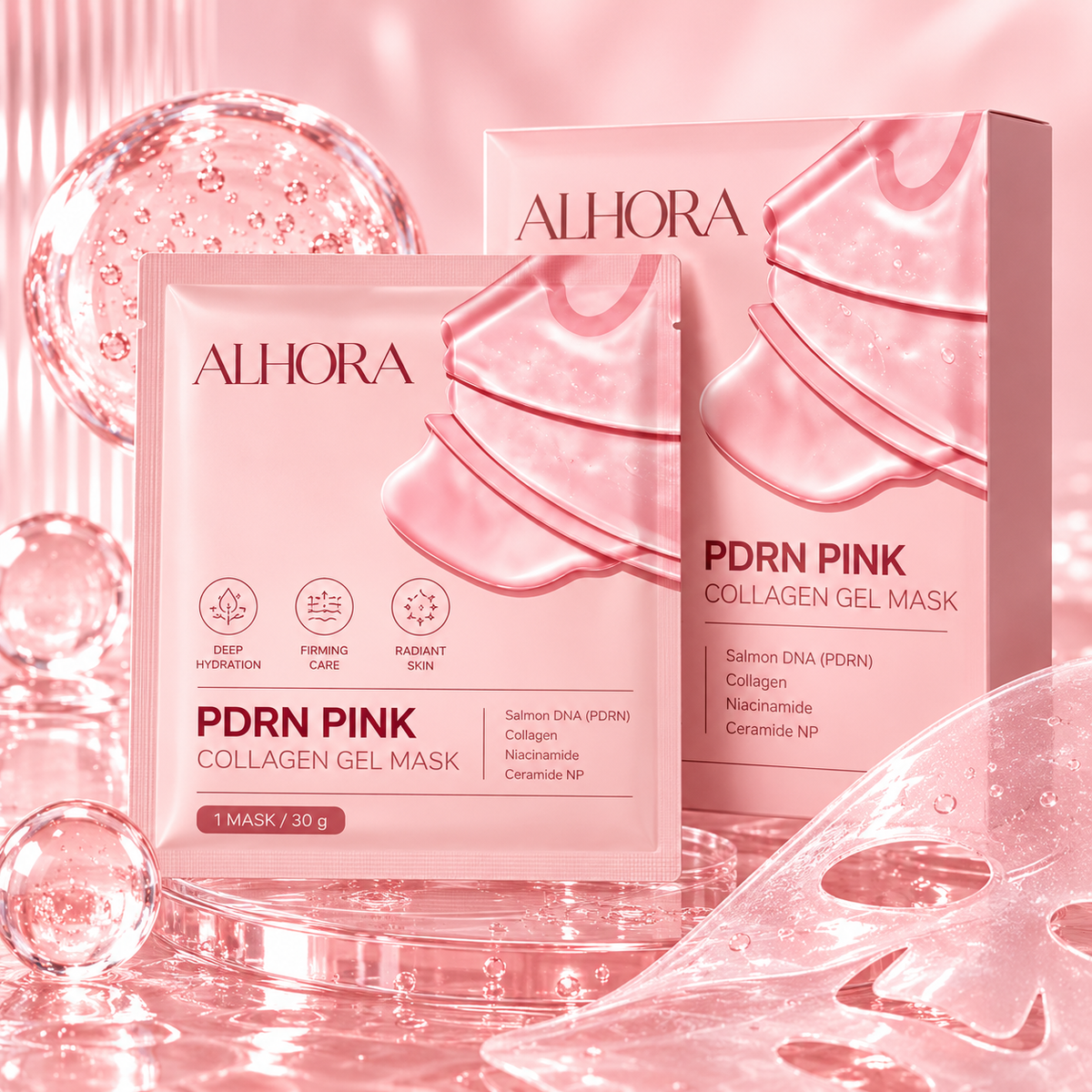 PDRN Collagen Pink Facial Mask